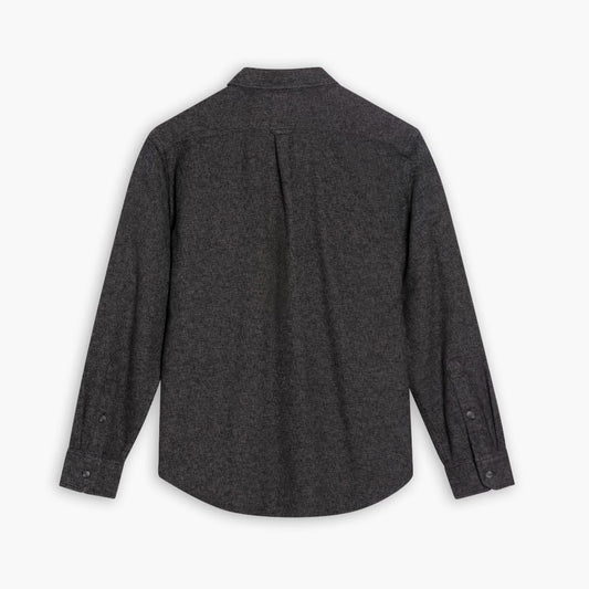 Summit Flannel Shirt | Black Herringbone